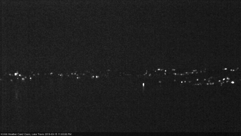 Lake Travis webcam, March 15, 2019 10:05 PM CT