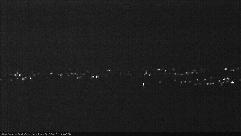 Lake Travis webcam, March 15, 2019 10:25 PM CT