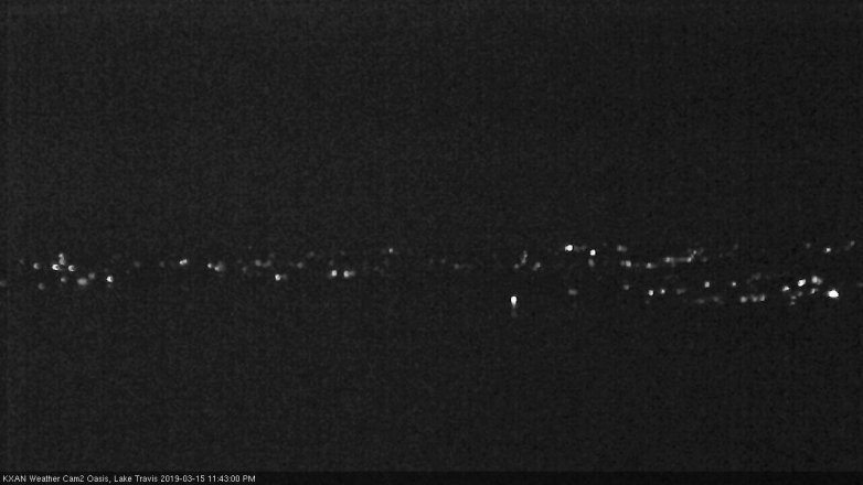 Lake Travis webcam, March 15, 2019 10:45 PM CT