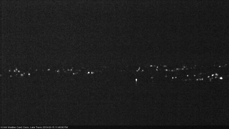Lake Travis webcam, March 15, 2019 10:50 PM CT