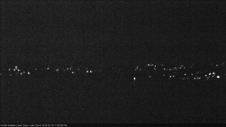 Lake Travis webcam, March 15, 2019 10:55 PM CT