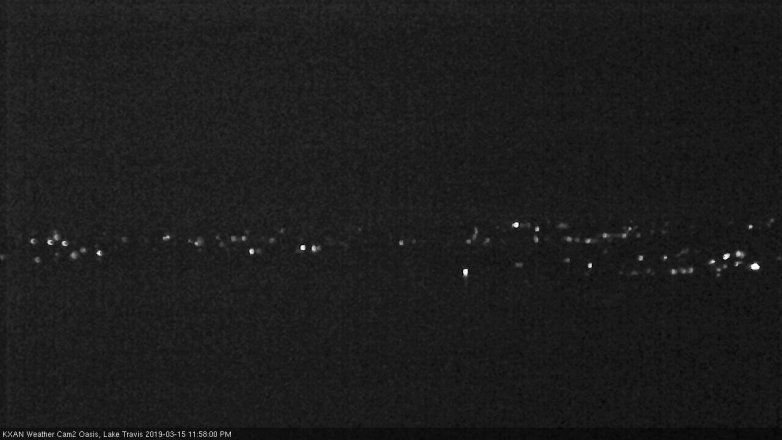 Lake Travis webcam, March 15, 2019 11:00 PM CT