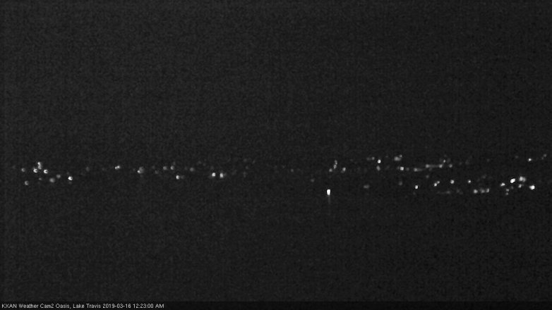 Lake Travis webcam, March 15, 2019 11:25 PM CT