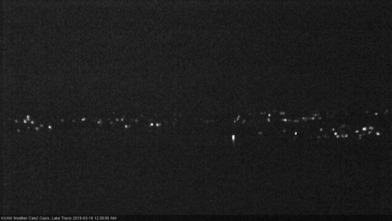 Lake Travis webcam, March 15, 2019 11:40 PM CT