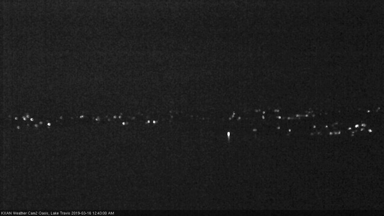 Lake Travis webcam, March 15, 2019 11:45 PM CT