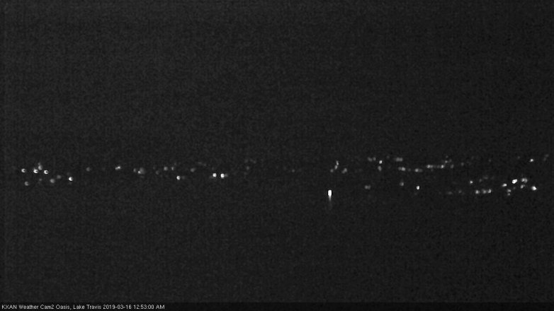 Lake Travis webcam, March 15, 2019 11:55 PM CT