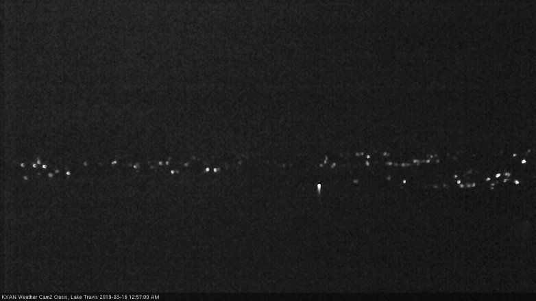 Lake Travis webcam, March 15, 2019 12:00 AM CT