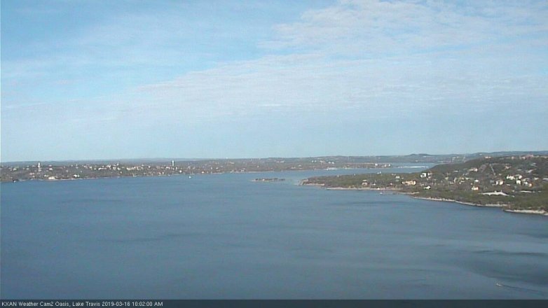 Lake Travis webcam, March 16, 2019 9:05 AM CT