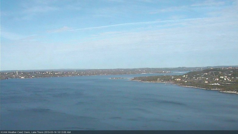 Lake Travis webcam, March 16, 2019 9:15 AM CT