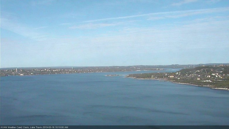 Lake Travis webcam, March 16, 2019 9:20 AM CT