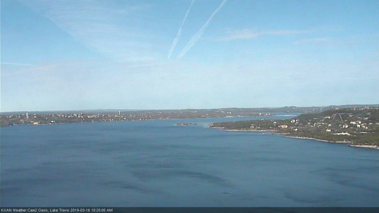 Lake Travis webcam, March 16, 2019 9:30 AM CT