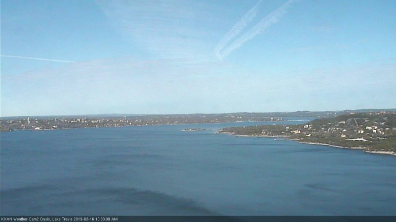 Lake Travis webcam, March 16, 2019 9:35 AM CT