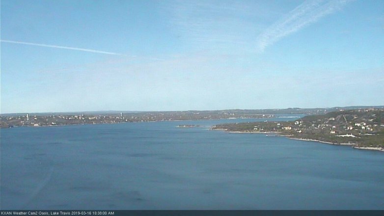 Lake Travis webcam, March 16, 2019 9:40 AM CT