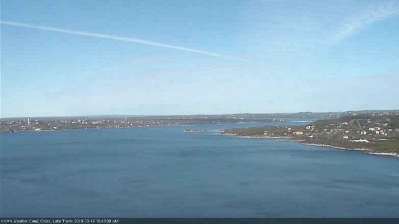 Lake Travis webcam, March 16, 2019 9:45 AM CT