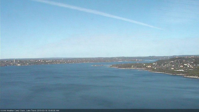 Lake Travis webcam, March 16, 2019 9:50 AM CT