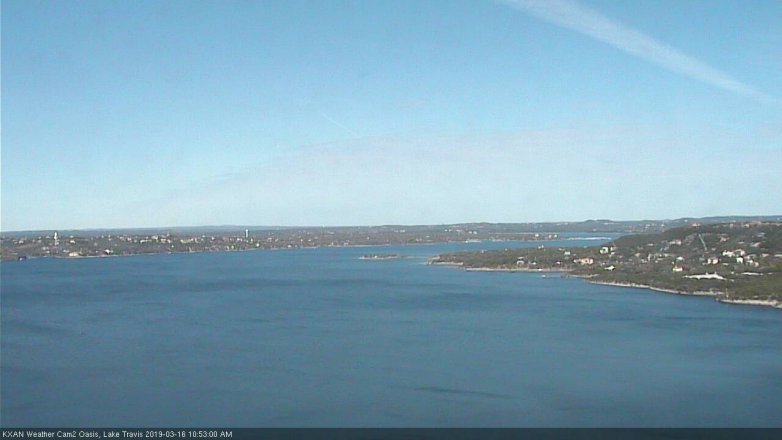 Lake Travis webcam, March 16, 2019 9:55 AM CT