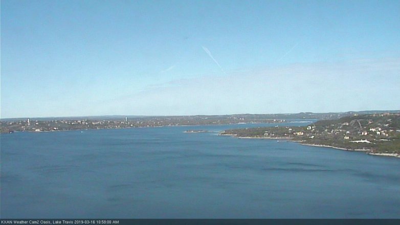 Lake Travis webcam, March 16, 2019 10:00 AM CT