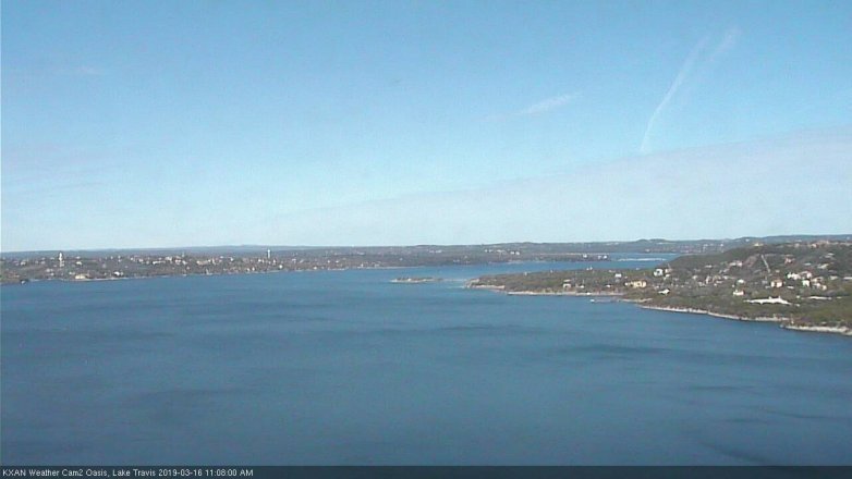 Lake Travis webcam, March 16, 2019 10:10 AM CT