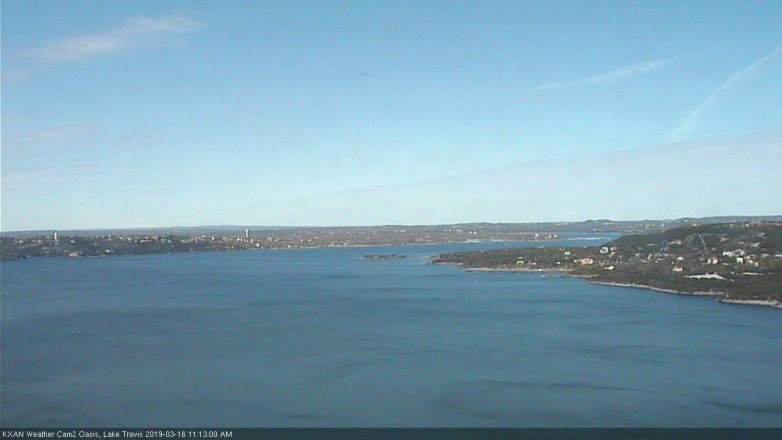 Lake Travis webcam, March 16, 2019 10:15 AM CT