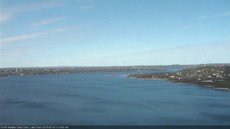 Lake Travis webcam, March 16, 2019 10:20 AM CT