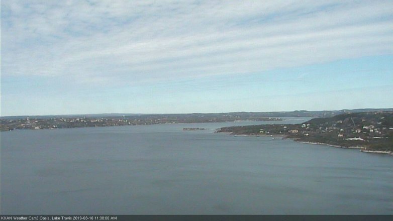 Lake Travis webcam, March 16, 2019 10:40 AM CT