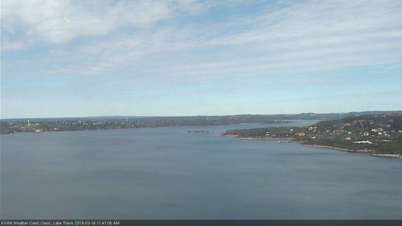 Lake Travis webcam, March 16, 2019 10:50 AM CT