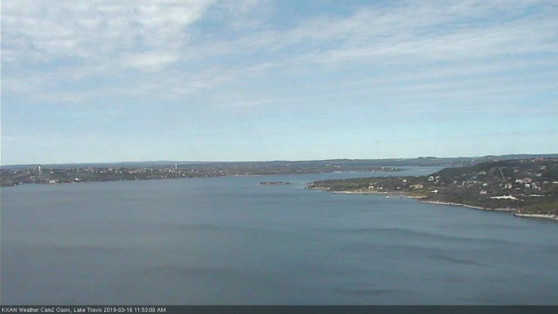 Lake Travis webcam, March 16, 2019 10:55 AM CT