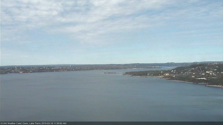Lake Travis webcam, March 16, 2019 11:00 AM CT