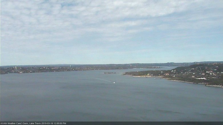 Lake Travis webcam, March 16, 2019 11:10 AM CT