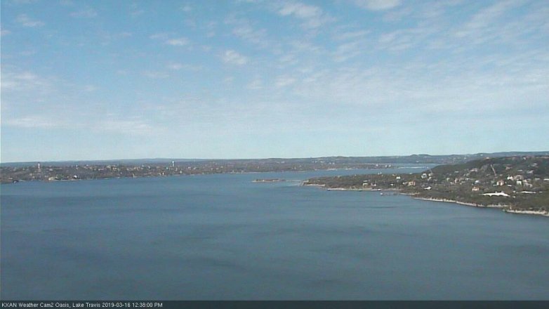 Lake Travis webcam, March 16, 2019 11:40 AM CT