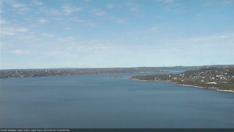 Lake Travis webcam, March 16, 2019 11:45 AM CT