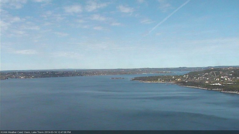 Lake Travis webcam, March 16, 2019 11:50 AM CT