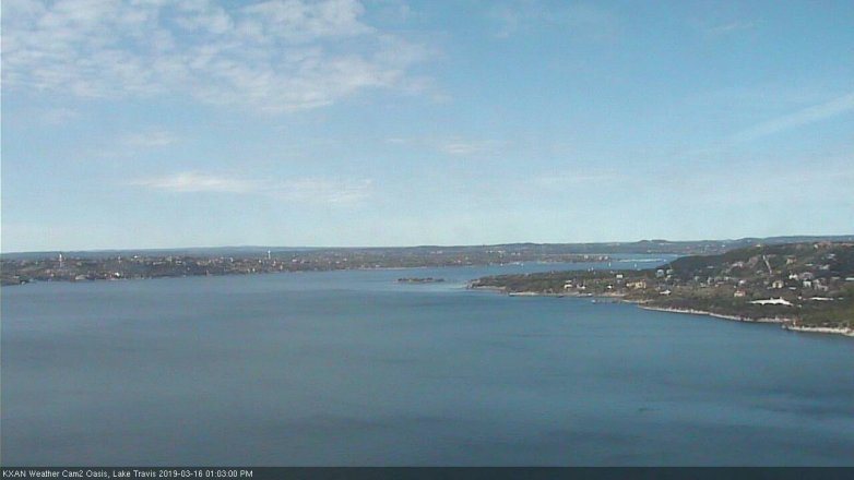 Lake Travis webcam, March 16, 2019 12:05 PM CT