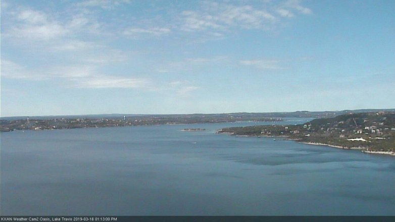 Lake Travis webcam, March 16, 2019 12:15 PM CT