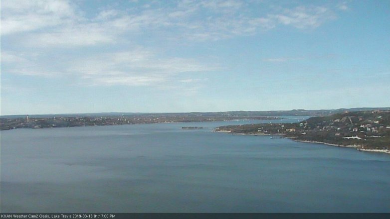Lake Travis webcam, March 16, 2019 12:20 PM CT
