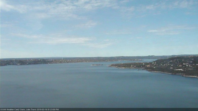 Lake Travis webcam, March 16, 2019 12:25 PM CT