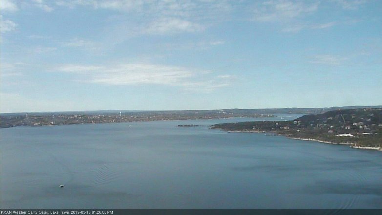 Lake Travis webcam, March 16, 2019 12:30 PM CT