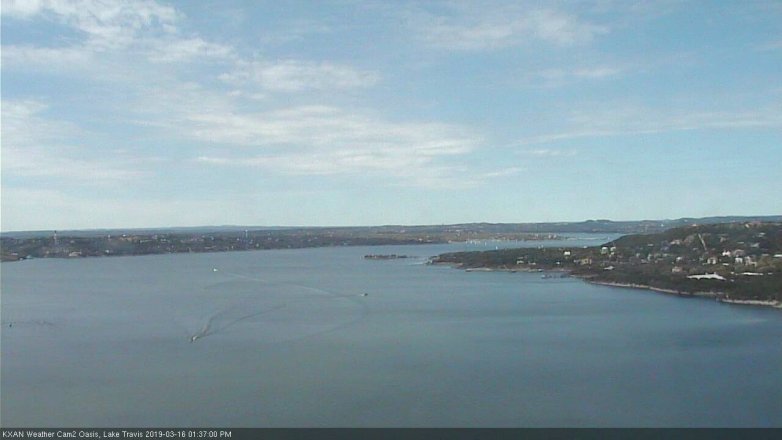 Lake Travis webcam, March 16, 2019 12:40 PM CT