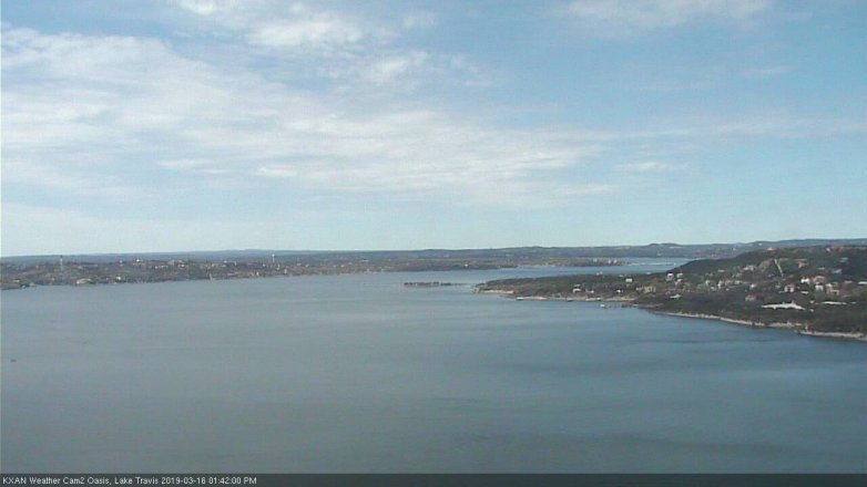Lake Travis webcam, March 16, 2019 12:45 PM CT
