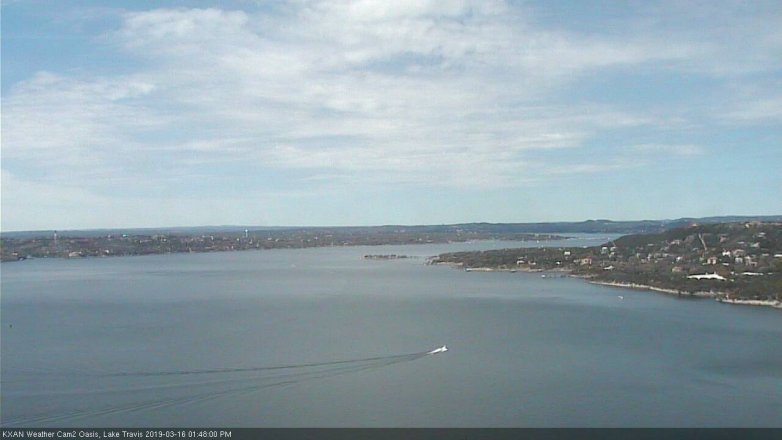 Lake Travis webcam, March 16, 2019 12:50 PM CT
