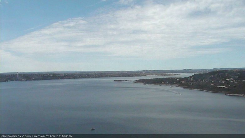 Lake Travis webcam, March 16, 2019 1:00 PM CT