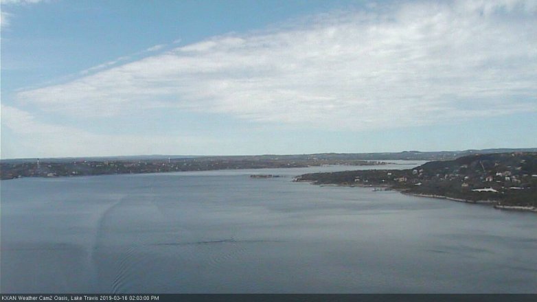 Lake Travis webcam, March 16, 2019 1:05 PM CT