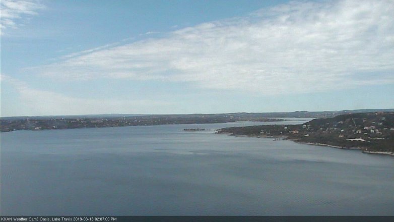 Lake Travis webcam, March 16, 2019 1:10 PM CT