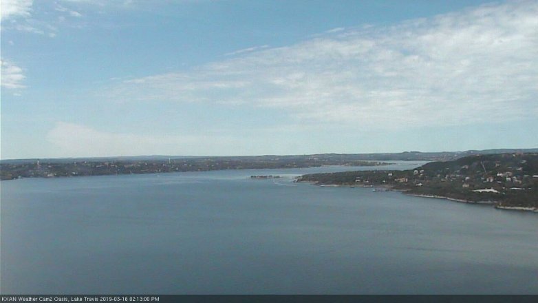 Lake Travis webcam, March 16, 2019 1:15 PM CT