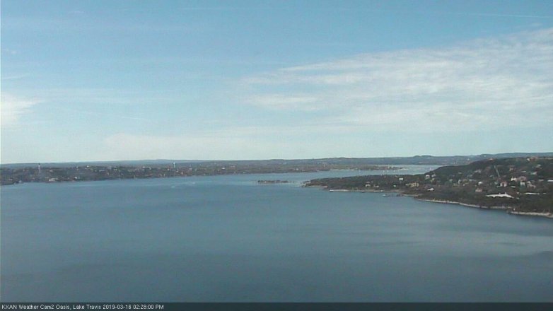 Lake Travis webcam, March 16, 2019 1:30 PM CT