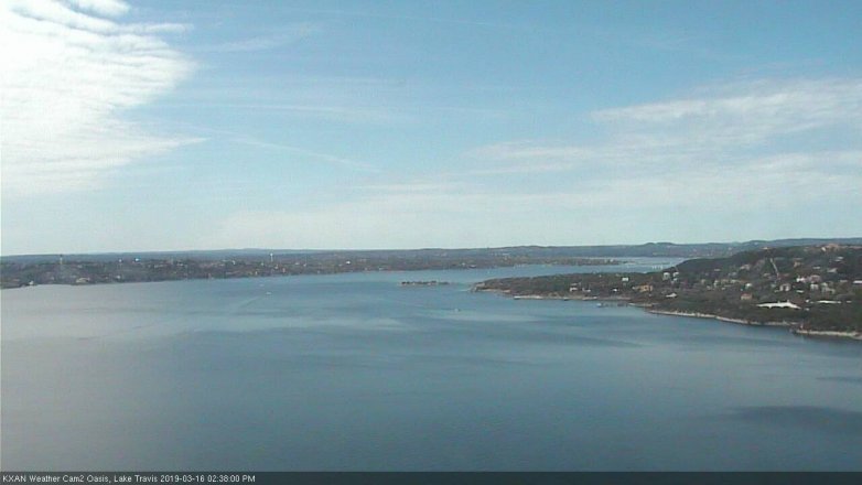 Lake Travis webcam, March 16, 2019 1:40 PM CT