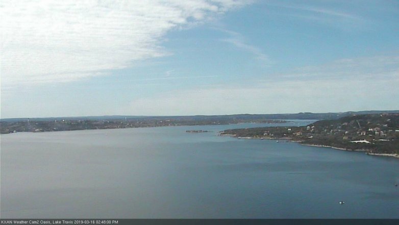 Lake Travis webcam, March 16, 2019 1:50 PM CT