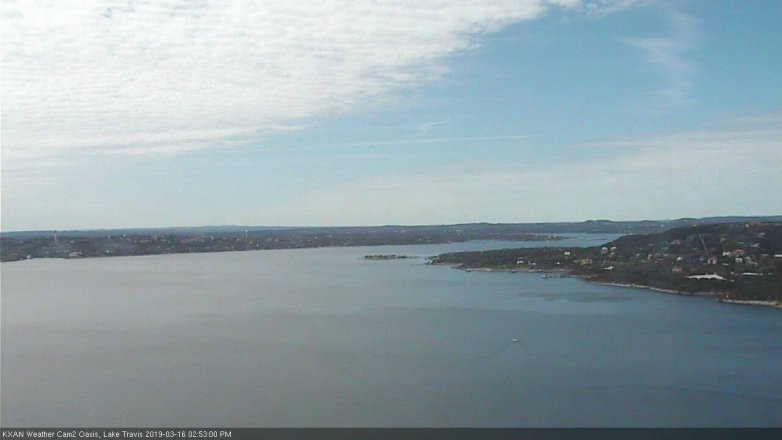 Lake Travis webcam, March 16, 2019 1:55 PM CT