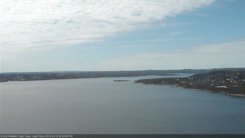 Lake Travis webcam, March 16, 2019 2:00 PM CT
