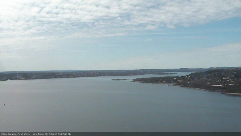 Lake Travis webcam, March 16, 2019 2:10 PM CT